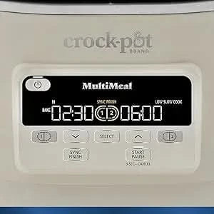 MultiMeal Multicooker and Programmable Slow Cooker with Bake Function, Oat Milk - M & M Global