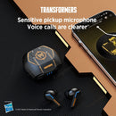 Ship From US Transformers TF-T06 Bluetooth Earphones Gaming Headset Low Latency with Mic Headphones HD Call Wireless Earbuds