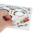 Day of The Dead Skull Face dress up Temporary Tattoo Stickers Pop Halloween Facial makeup Special Waterproof Face tattoo - M & M Global
