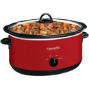 8 Quart Red Express Crock Slow Cooker for Large Family Meals and Outdoor Cooking Events Ideal for Extended Cooking Sessions wit