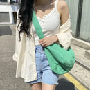 Women Shoulder Bag Large Canvas Crossbody Bags For Women Fashion Korean Female Student School Bag Chic Messenger Bag Handbags - M & M Global