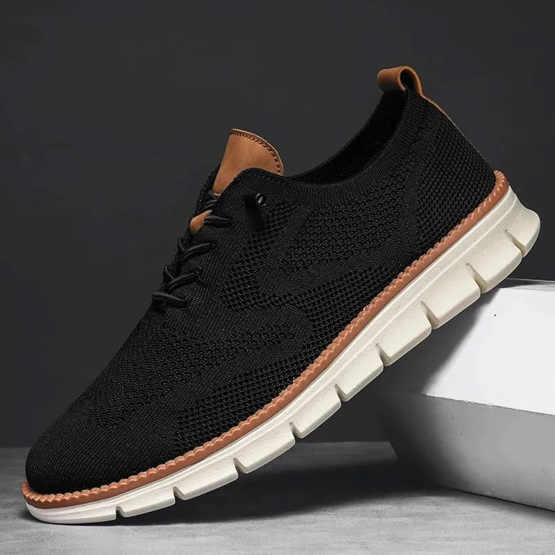 YRZL Men Casual Sports Shoes Anti Slip Wear-Resistant Breathable Cushioning Color Blocking Design Versatile Casual Sports Shoes - M & M Global