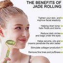Jade Massagers For Face Body Gua Sha Scraper Beauty Facial Roller Set Natural Gouache Stone Massage Slimming Skin Care Lift box - M & M Global