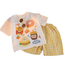 Summer Short Sleeve Cotton Tops +Shorts PCS Casual Cartoon Baby Boys and Girls Animals Clothing Sets - M & M Global