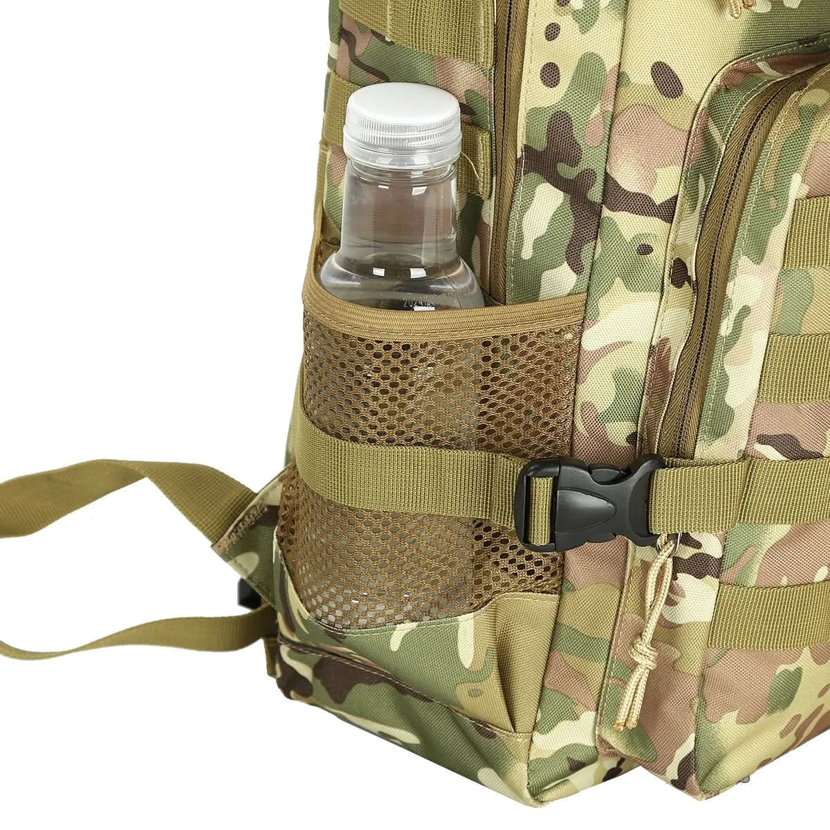 Multifunctional Tactical Backpack Camouflage Cycling Backpack Outdoor Waterproof Travel Hiking Mountaineering Leisure Sports Bag Outdoor Backpack - M & M Global