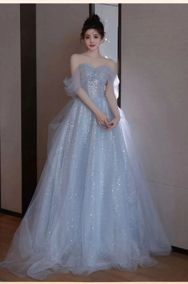 Y2k Evening Dresses Women's 2025 New Summer Banquet Long Dress Slim Sexy Light Luxury Art Test Host Adult Birthday Party Dress - M & M Global