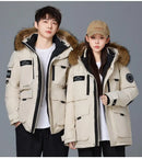 New Winter Mens Hooded Fur Collar Duck Down Coats High Quality Waterproof Coats Fashion Parkas Male Casual Warm Down Jackets