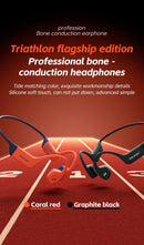 POLVCDG bone conduction swimming earphones IPX8 waterproof 32GB memory Bluetooth 5.4 silicone material 2025 new product x16