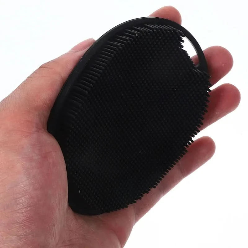 Soft Silicone Exfoliating Brush Cleanser Manual Body Cleansing Body Care Scrubber Shower Gentle Massage Silicone Face Bath Brush - M & M Global