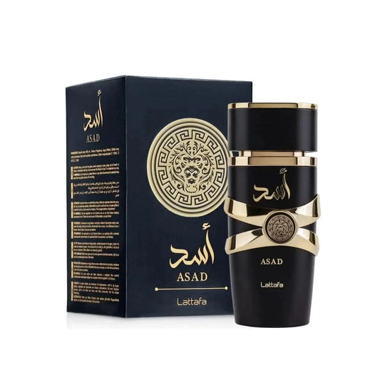 Lattafa Perfumes Black Edition Asad For Unisex Eau De Perfume Spray, 3.4 Ounce Long-Lasting Floral Scent Best Gift - M & M Global