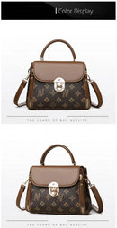 Bags for Women, Printed Fashionable Hand-Held Locks, Commuting Small Square Bag, Fashionable and Versatile Shoulder Crossbody Ba - M & M Global