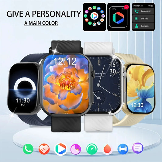 Smart Watch, Wireless Calling, Multiple Sports Modes, Sports Data Tracking,  Shutter Control, Suitable for Men and Women