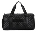 Duffle Tote Gym Fitness Bags for Woman PU Leather Handbag Travel Luggage Shoulder Sports Shoes Pocket Weekend Crossbody Bags