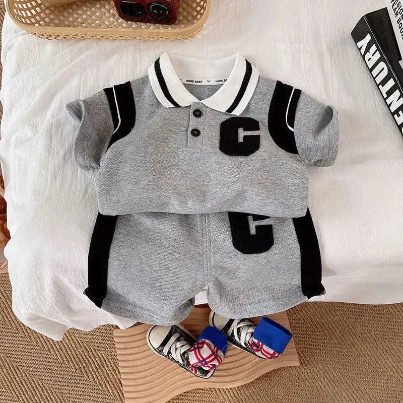 New Summer Baby Girl Clothes Suit Children Boys Fashion T-Shirt Shorts 2Pcs/Sets Toddler Casual Sports Costume Kids Tracksuits - M & M Global