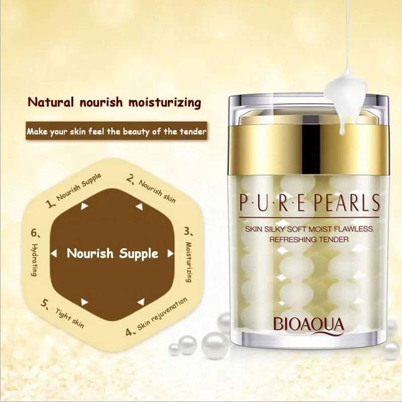 BIOAQUA Pure Pearl Face Skin Care Sets Facial Cream Eye Cream Firming Anti Dark Circles Moisturizing Brightening skincare Set - M & M Global