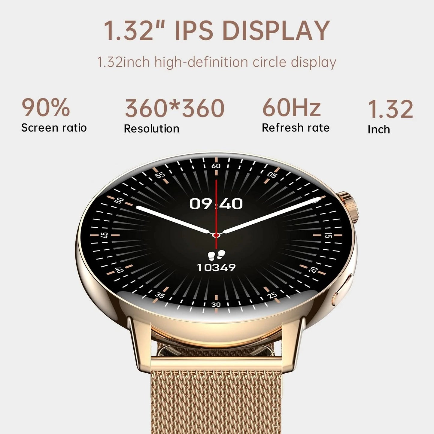 Women's Compatible For IPhone And Android Phones, Health Tracker/MessageReview/ Assistant/ Multi-Sport Mode/Music Playing