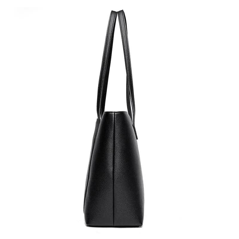 Solid Color Luxury Handbag Women Bags Designer HIgh Quality Leather Shoulder Bags for Women 2024 High Capacity Shopping Tote Bag - M & M Global