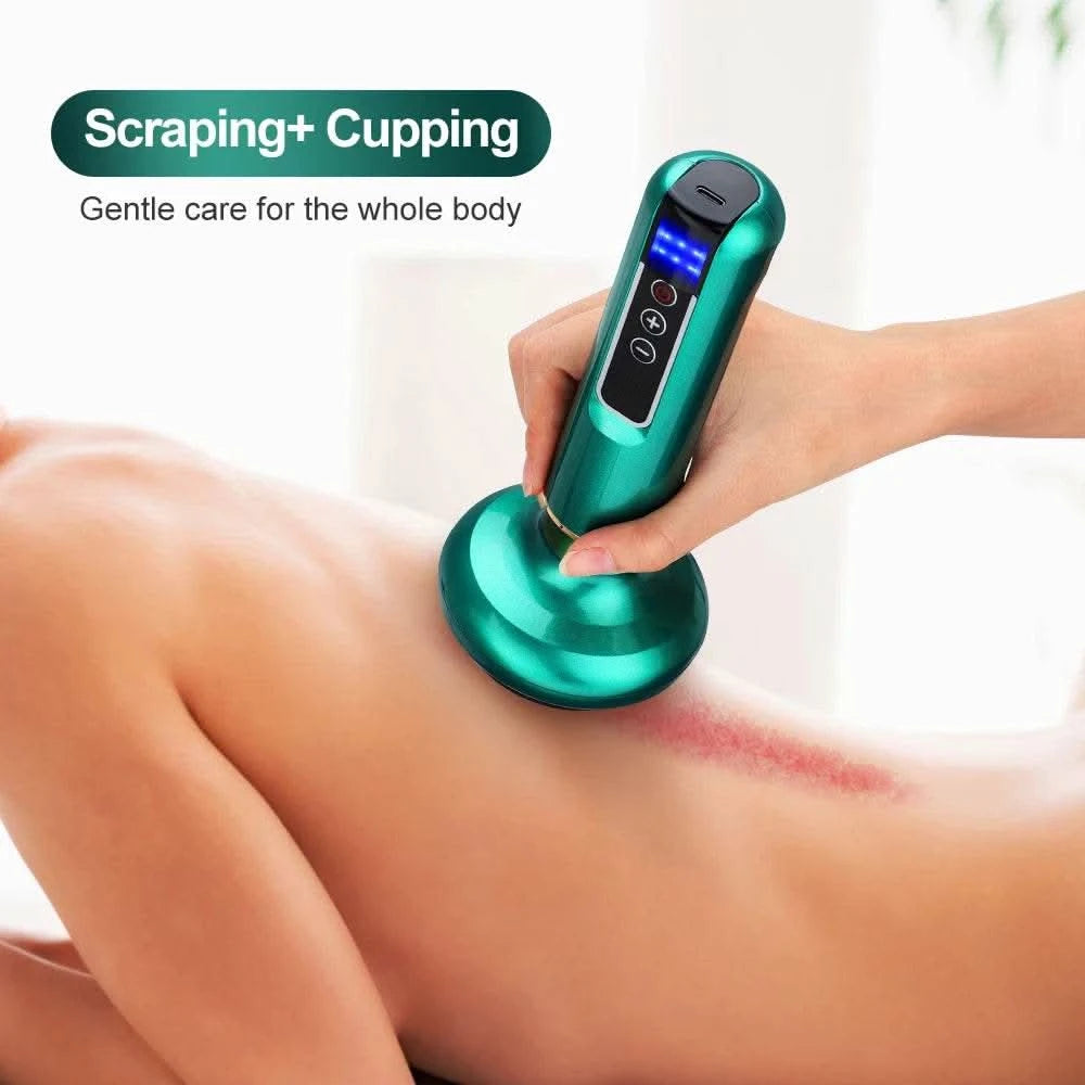 Chinese Electric Suction Vacuum Cupping Anti Cellulite Beauty Massager Glass Jars Anti Cellulite Cupping Vacuum Slimming Guasha - M & M Global