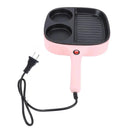 Electric Breakfast Sandwich Maker Nonstick Egg Pan Divided Grill Burger Machine Pink for Kitchen (US Plug 110V) - M & M Global
