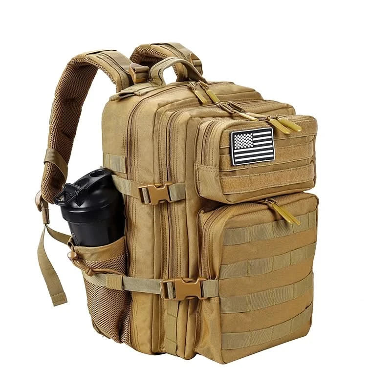 LHl 35L Tactical Backpack Small Athlete Gym Bag for Men/Women Qutdoor Travel Hiking Molle Rucksack with Bottle Holder - M & M Global