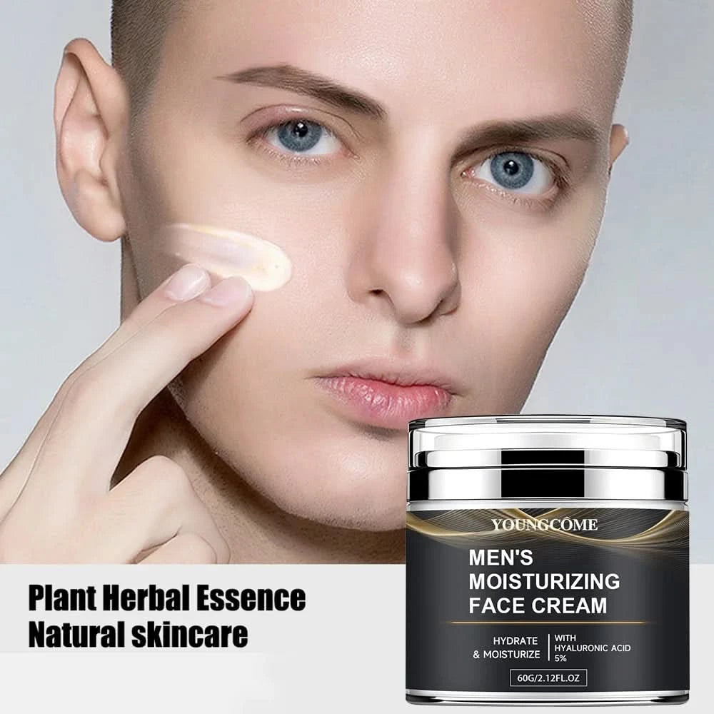 Men's Collagen moisturizing cream with retinol and vitamins, refreshing and hydrating, improves skin elasticity, day and night - M & M Global