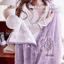 Soft Electric Heated Throw Blanket, 50x60 Inches, 5 Heat Levels with Auto-Off, Machine Washable in Purple