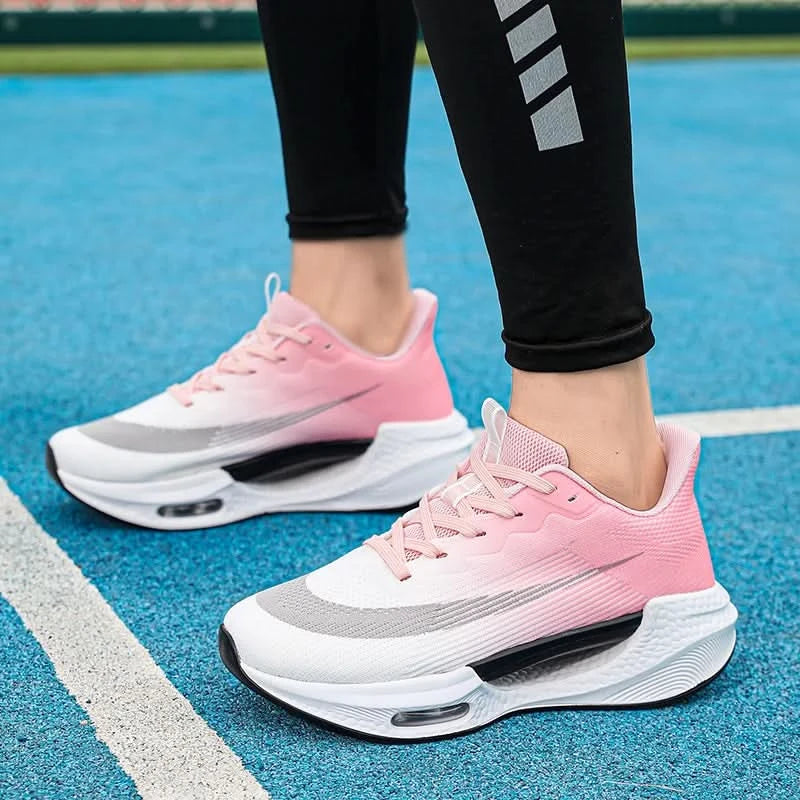 Men Running Sneaker Air Cushion Marathon Running Shoes Breathable Runner Trainers Women Platform Sports Shoes Speciality Sneaker - M & M Global