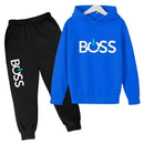 Streetwear New Spring And Autumn Children Hoodie Set Boys Girls Casual Long Sleeve Hoodie Tops+Pants Sportswear 2-14 Years Old - M & M Global