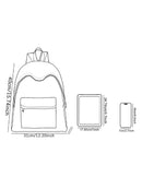 Bow pattern backpack, 2025 new model, casual travel backpack, lightweight and simple casual travel backpack - M & M Global