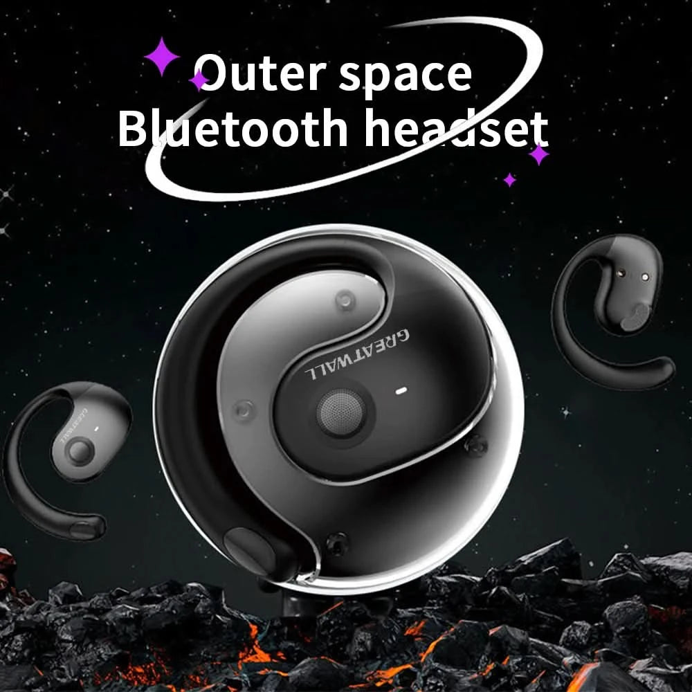 GREATWALL All-metal Zinc Alloy Body Headphones Trendy Design Wireless Headphones Music Game Sports Headphones Ultra-long Battery