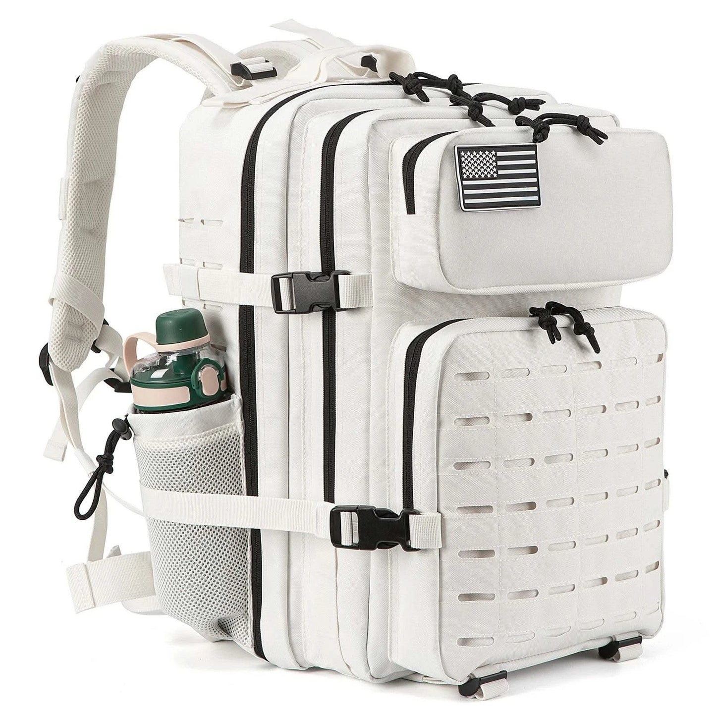 25L/45L Tactical Backpack for Men and Women Outdoor Survival Bug Out Bag Small School Rucksack Hking with Bottle Holder - M & M Global