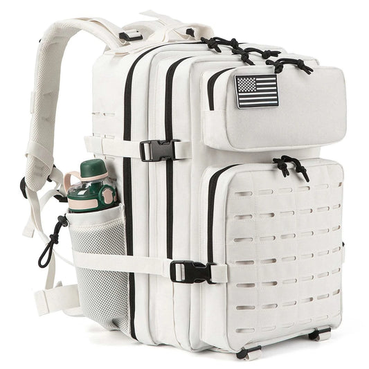 25L/45L Tactical Backpack for Men and Women Outdoor Survival Bug Out Bag Small School Rucksack Hking with Bottle Holder - M & M Global