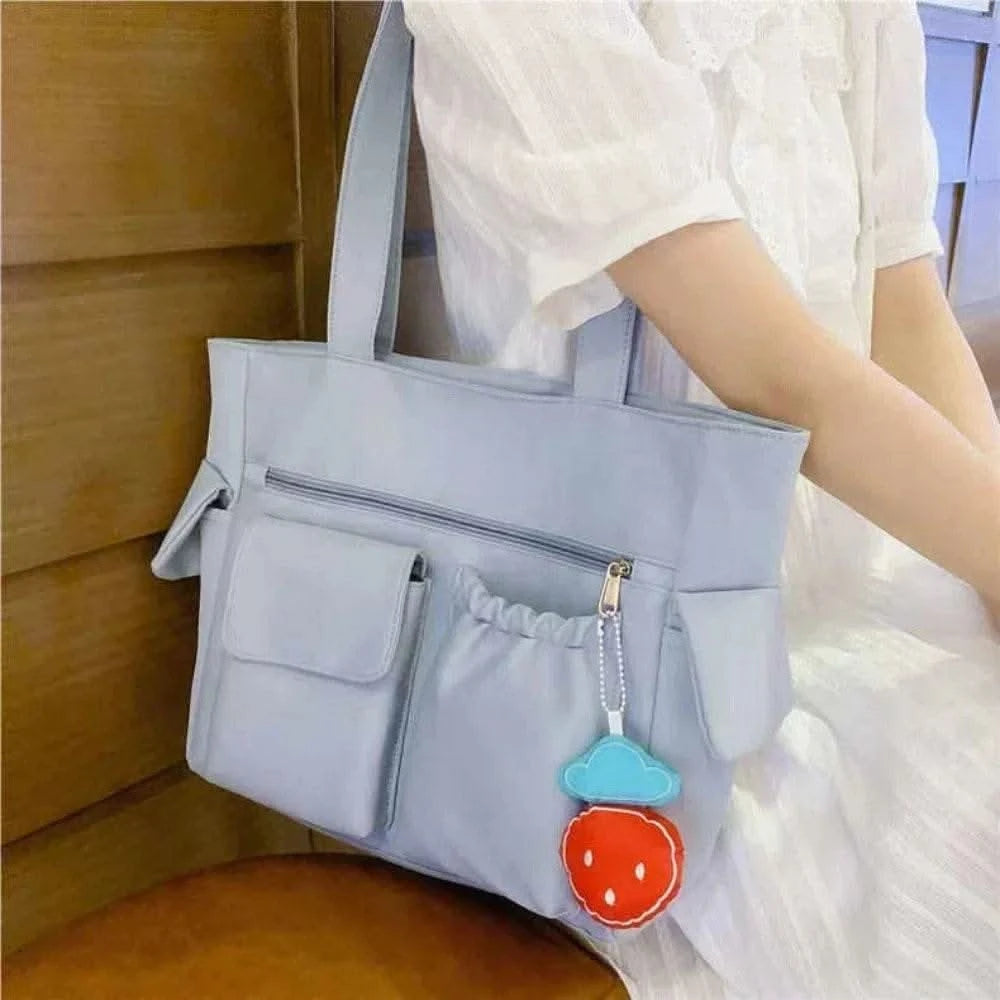 Bag Women Messenger Bag Preppy Student Book Bag Nylon Shoulder Bags Commuter Handbag Women - M & M Global