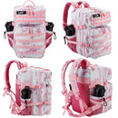 LHI 45L Tactical Backpack Waterproof Tie-Dye Sports Travel Daily Gym Rucksacks Weekend Overnight Daypack With Bottle holder - M & M Global