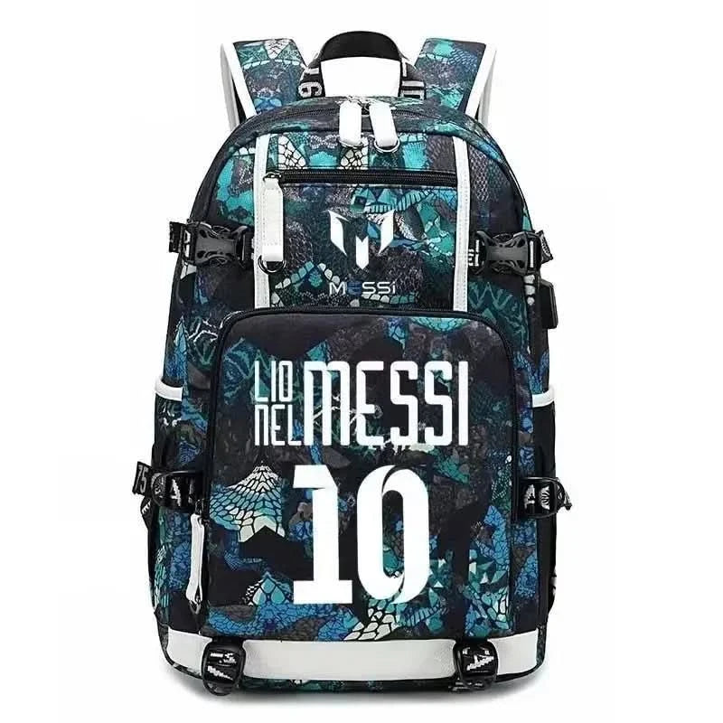 Messi C Ronaldo football bag star around high school students male and female large capacity backpack can be customized - M & M Global