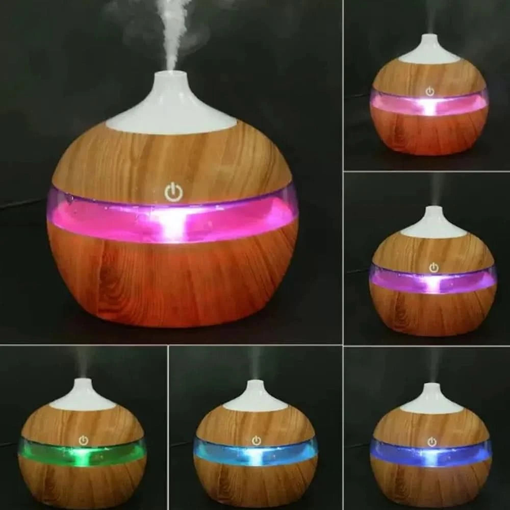 Mini USB Humidifier with Aromatherapy Diffuser  3-in-1 Desktop Humidifier, One-Touch Operation & Key Switch for Home/Office - M & M Global