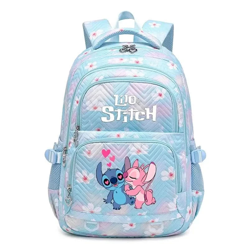 Lilo Stitch Large Capacity Backpack Daypack Lightweight Schoolbag Casual Travel Knapsack for Women Girls Pen Lunch Bags - M & M Global