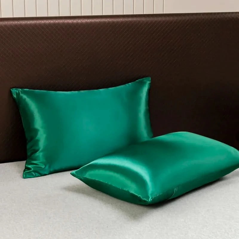 Solid Color Satin Duvet Cover Set,Quilt Cover and Pillowcases,Luxurious Bedding Ensemble with Rich Sheen,Easy Care,Wrinkle-Free - M & M Global