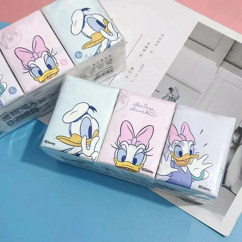 Kawaii Hello Kitty Handkerchief Paper Cartoon Sanrio Pochacco Kitty Printed Napkins Portable Small Pocket Tissues Facial Paper - M & M Global