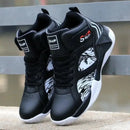Men's Basketball Shoes Spring New High-Top Casual Shoes Leather Face Sports Shoes Boots 2024 New Imported War Boots - M & M Global