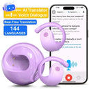 GreatWall AI Real-Time Translation Wireless Bluetooth Earphones Supporting Over 100 Voice Languages Translation Headphones - M & M Global