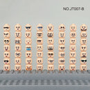 Buildings Blocks 3626 Figure Head Faces Creative Laugh Cry Cute Facial Expression Toy For High-Tech MOC Set - M & M Global