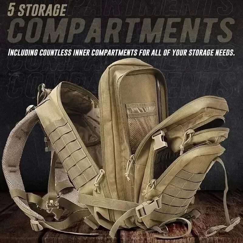 45L Man Tactical Backpacks HkingTraveling Bags Survival Outdoor 3P Assault Pack EDC Molle Pack For Trekking Hunting Bag - M & M Global