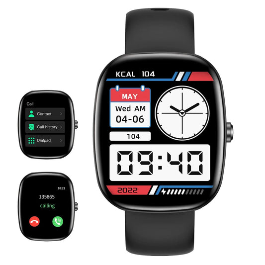 Smart watch, custom wallpaper, call reminder/rejection, multiple sports modes, music playback, unisex, suitable for iOS/Android