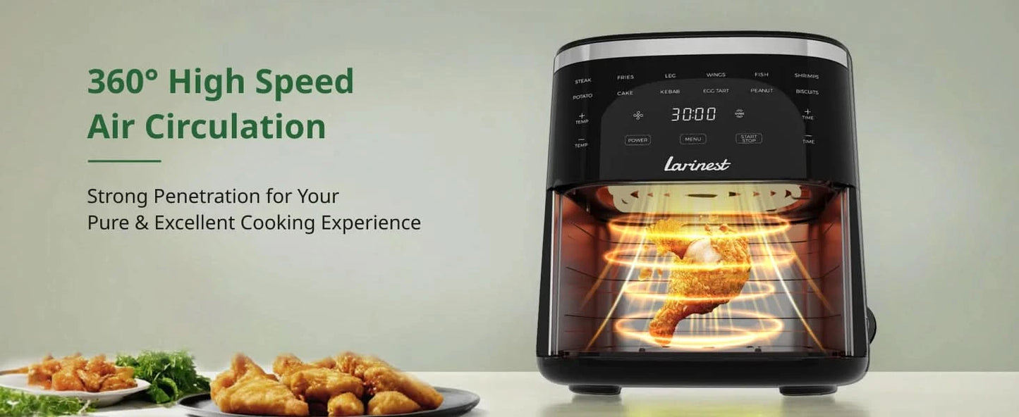 Air Fryer, 7.4-Quart,Crisping, Roasting, Dehydrating, and Reheating Non-Stick,Stainless Steel - M & M Global
