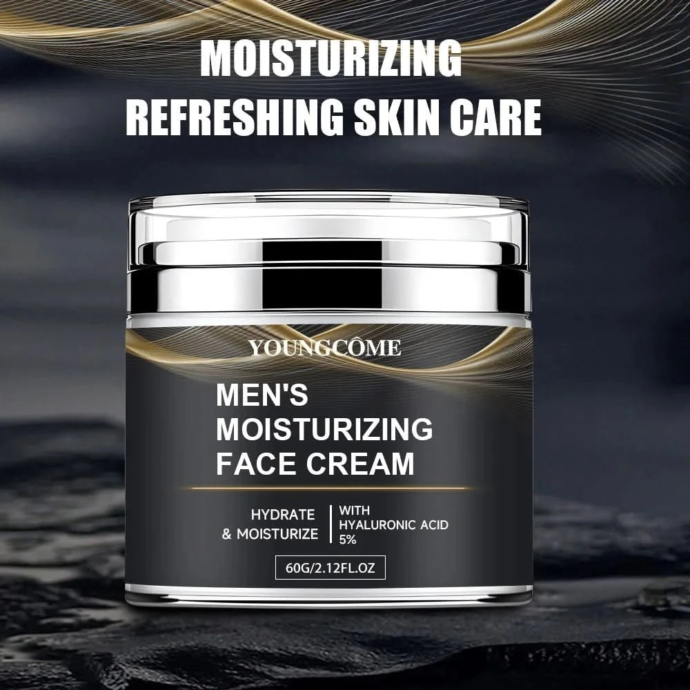 Men's Collagen moisturizing cream with retinol and vitamins, refreshing and hydrating, improves skin elasticity, day and night - M & M Global