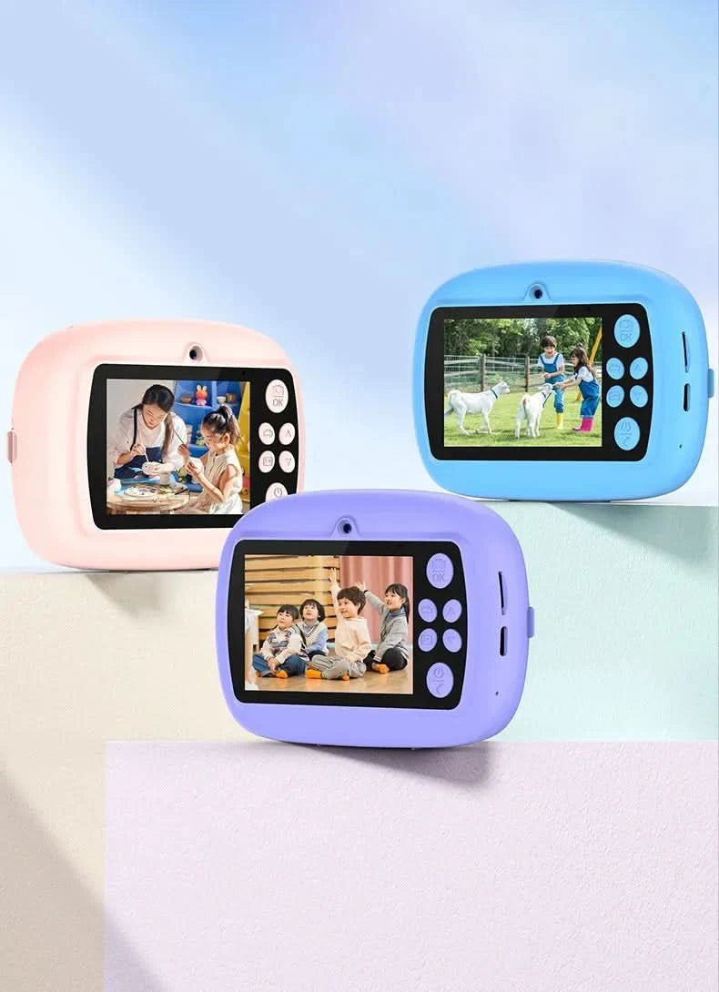 Smart Digital Dual Lens Selfie Camera Kids Toys Birthday Gift Kids Instant Print Camera Thermal Printer Video Recorder Portable - M & M Global