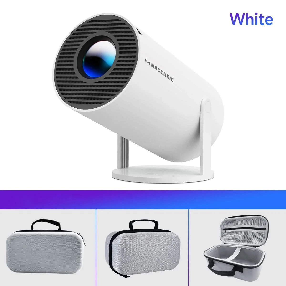 Magcubic Projector HY300 Pro 4K Android 11 Dual Wifi6 260ANSI Allwinner H713 BT5.0 1080P 1280*720P Home Cinema Outdoor Projetor - M & M Global