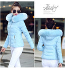 2025 Artificial raccoon fur collar winter jacket women Winter And Autumn Wear High Quality Parkas Outwear Women Coats
