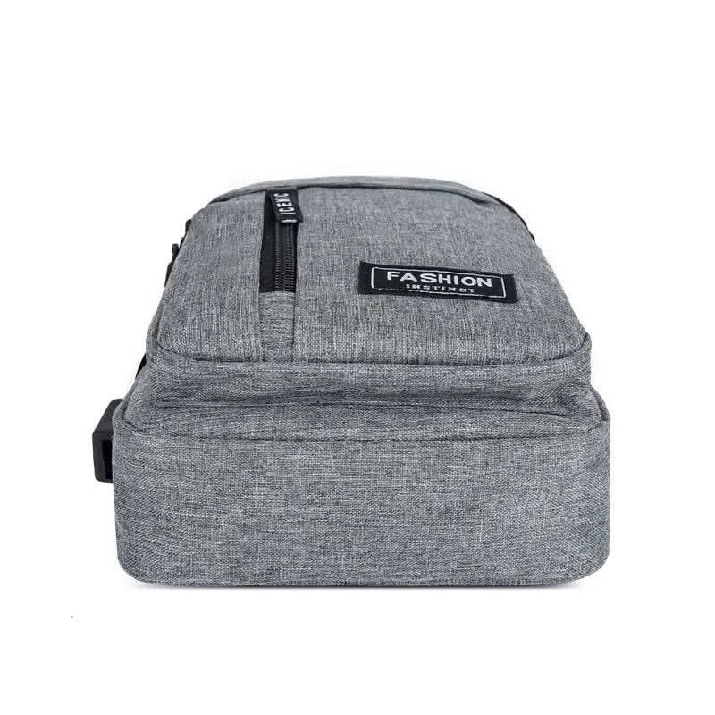 2025 New Multifunctional Chest Bag Men's Fashion Trend Oxford Cloth Shoulder Bag Korean Style Casual Waterproof Messenger Bag - M & M Global